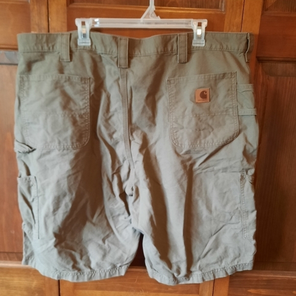Carhartt Cotton Canvas Work Shorts Original Fit brown B147 LBR size 44 - Picture 10 of 13